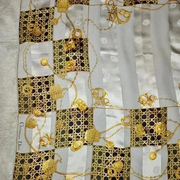 Christian Dior Silk Shawl Scarf - Picture 10 of 16